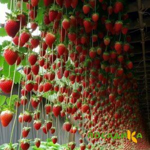 Клубника ампельная Анастасия купить по цене от 370р. в интернет-магазине «Посадика» с доставкой почтой в в Цимлянске и по всей России – [изображение №1].